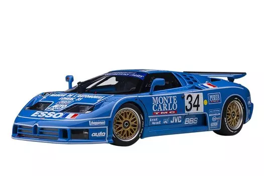 AUTOart Bugatti EB110 SS 1994 Le Mans 24 Hours Завершенный продукт 89417 1/18 #34