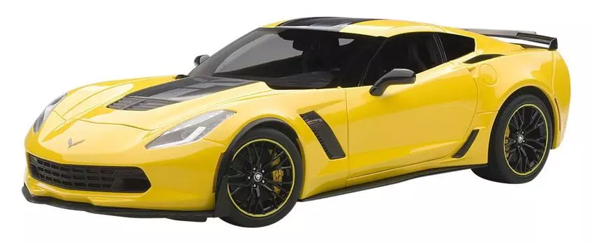 AUTOart Chevrolet Corvette Z06 Edition Завершенный продукт 1/18 (С7) С7.Р (желтый)