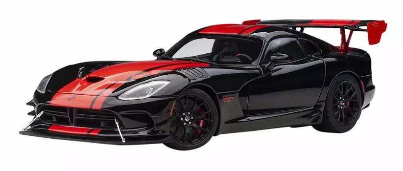 AUTOart Dodge Viper Edition ACR Stripe Готовый продукт 71732 1/18 128 Черный/Красный красный