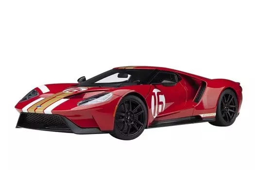AUTOart Ford GT Alan Mann Heritage Edition Stripe Finished Product 1/18 Red/Gold