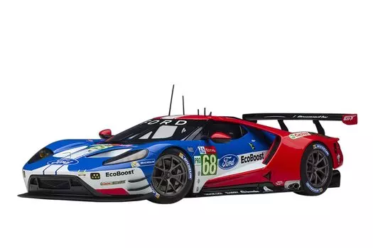 AUTOart Ford GT Le Mans 24 Hours LMGTE Pro Class Готовый продукт 81912 1/18 2019#68 Синий/Белый/Красный
