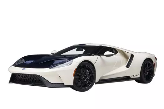 AUTOart Ford GT Prototype Heritage Edition Blue Готовый продукт 1/18 64 Белый/Темный белый