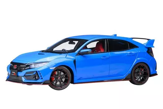 AUTOart Honda Civic Type R 2021 Racing Blue Pearl Готовый продукт 1/18 (ФК8)