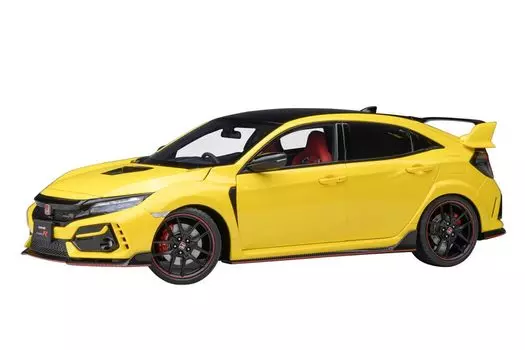 AUTOart Honda Civic Type R Limited Edition Sunlight Yellow II Готовый продукт 1/18 (ФК8)