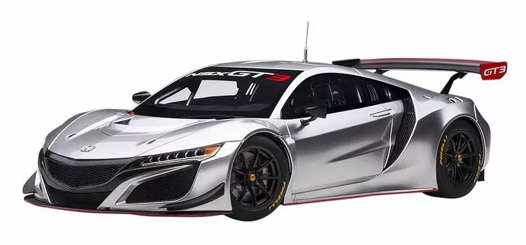 AUTOart Honda NSX GT3 2018 Hyper Silver Готовый продукт 81897 1/18
