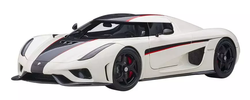 AUTOart Koenigsegg Regera Готовый продукт 79027 1/18 Белый/Углеродно-черный/Красный
