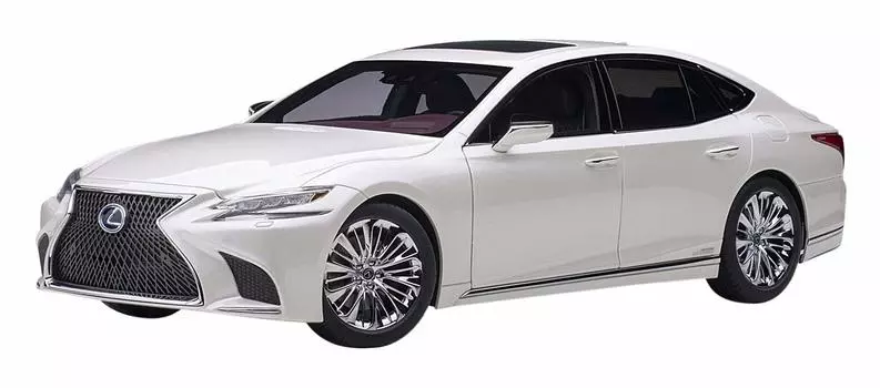 AUTOart Lexus LS500h металлик белый салон малиново-черный готовый продукт 78866 1/18 цвет и