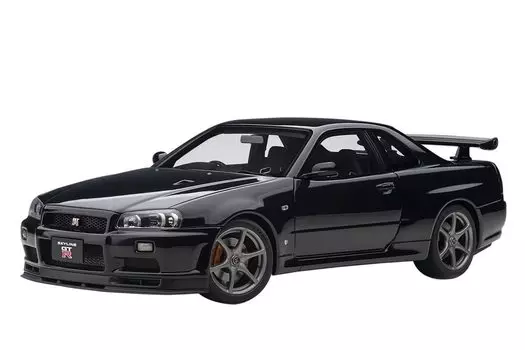 AUTOart Масштаб 1/18 Nissan Skyline GT-R (Р34) Модель V-Spec II с отделкой «Черный жемчуг» 77407