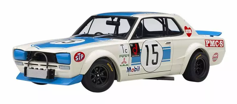AUTOart Nissan Skyline Racing Speed Race Round 1 Completed Product 1/18 GT-R (KPGC10) 1972#15 (Fuji GC/300km Winner/Kunimitsu Takahashi)