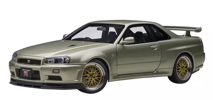 AUTOart Nissan Skyline V Spec II BBS LM Wheel Version Millennium Jade Готовый продукт 1/18 GT-R (Р34) Нюрбургринг