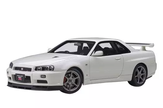 AUTOart Nissan Skyline V Spec II Белый Перламутровый Готовый Продукт 77406 1/18 GT-R (Р34)