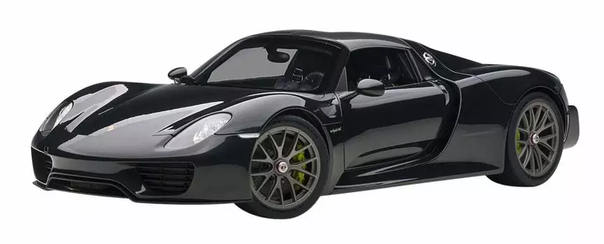 AUTOart Porsche 918 Spider Beissach Package Черный металлик Готовый продукт 1/12 чёрный