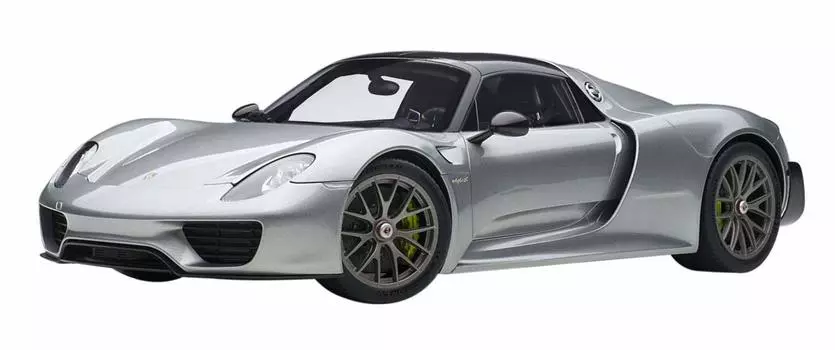AUTOart Porsche 918 Spider Beissach Package Silver Metallic Готовый продукт 1/12
