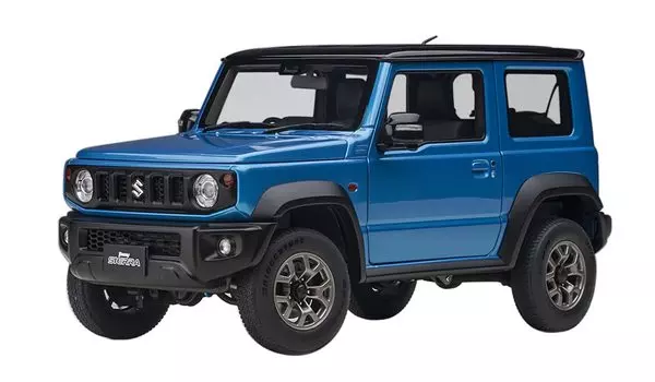 AUTOart Suzuki Jimny Sierra Blue Roof Готовый продукт 78507 1/18 (JB74) Металлик/Черный