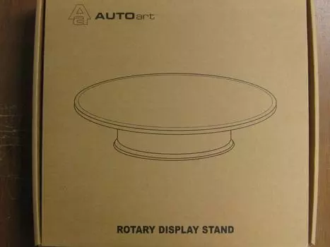 AUTOartDESIGN Поворотный стенд Большой диаметр 31 см Готовый продукт (Серебряный)
