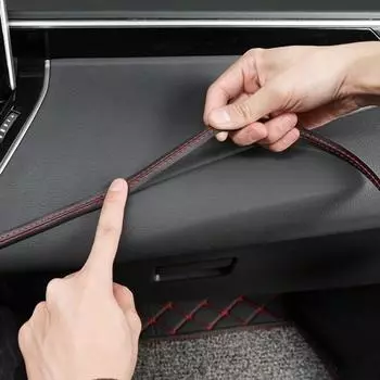 Autocrew Autocrew Автомобильный салон Украшения Кожаный стежок Ручной швейный свитер 2M AC-I03, корейский автомобильный аксессуар