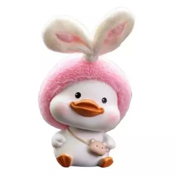 Аксессуары для приборной панели Autocrew Nohohon, кукла-качалка, голова кролика, белая утка AC-AC01, корейские аксессуары для автомобилей