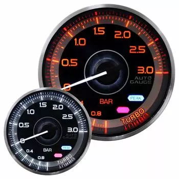 AUTOGAUGE Boost Gauge для автомобилей LED Сделано в Японии Белый/Янтарный 60