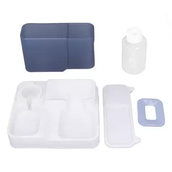 Automatic Cat Feeder Dispenser Transparent Viewing Window Large Capacity Dog Supply Feeder Water синий