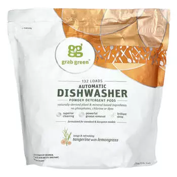 Automatic Dishwasher Detergent, Tangerine with Lemongrass, 132 Count, 5 lbs, 4 oz (2376G)