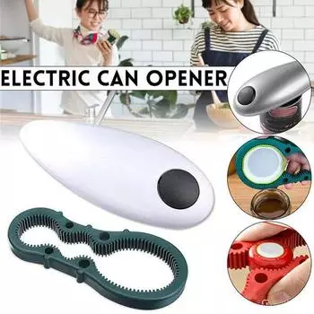 Automatic Electric Can Opener Beer Bottle Opener Handheld Safe Free Jar Can Tin Battery Operated Restaurant Kitchen Bar Tools