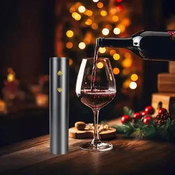 Automatic Electric Wine Bottle Opener Electric Easy Red Wine Bottle Opener With Foil Cutter Kitchen Accessories Gadgets Opener серебряный