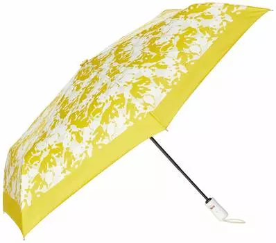 Automatic Folding Umbrella Large Floral Pattern Folding Umbrella Lightweight Slim Fiberglass Ladies Yellow Japan 54cm to Japanese Size [How] H A U жёлтый