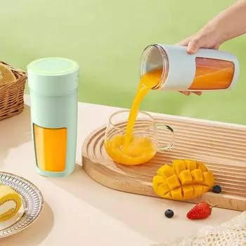 Automatic Fruit Blender Multi Functional Juice Maker Machine Convenient Mini Juicer Home зелёный