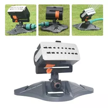 Автоматический садовый разбрызгиватель, регулируемый, большой охват, газонный разбрызгиватель с 16 отверстиями, система полива для сада