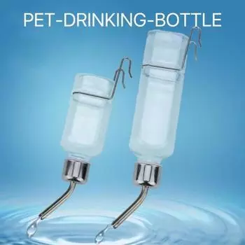 Automatic Hamsters Water Bottle Hanging Water Dispenser Bead Head Watering Bottle Rabbit Drinking Bottle for Small Pets