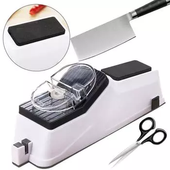 Automatic Knives Sharpeners Adjustable Rechargable Sharpeners Fast Sharpening Tool Kitchen Knives Tool Knife Scissor Sharpening 235X65X90mm