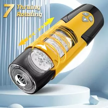 Автоматическая чашка для мастурбации для мужчин, телескопическое вращение, оральная машина для пениса, вакуумная, минет, чашка-мастурбатор, вагина, секс-игрушки для мужчин