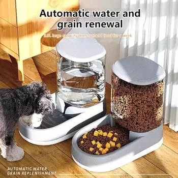 Automatic Pet Feeder Large Capacity Cat Food Dispenser Drinking Water Bowl Wet and Dry Separation Dog Food Bowl Pet Supplie