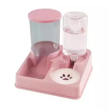 Automatic Pet Water Dispenser 2 in 1 Pet Food Container Pet Supplies Pet Feeder and Waterer Puppy