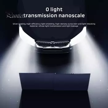 Автоматический выдвижной солнцезащитный козырек для автомобиля с присоской, легко устанавливаемый солнцезащитный козырек для лобового стекла, автомобильная шторка, универсальный солнцезащитный козырек для автомобиля с полным покрытием A