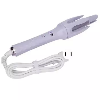 Automatic Rotating Curling Iron Fast Heating Hair Waving Negative Ion Auto Hair Curler Wand US Plug