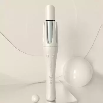 Automatic Rotating Hair Curler 1.25 Inch Curling Iron Fast Heating Curling Wand with Tourmaline Anti-Scald Styling Tool Hair Rizador AU Plug розовый