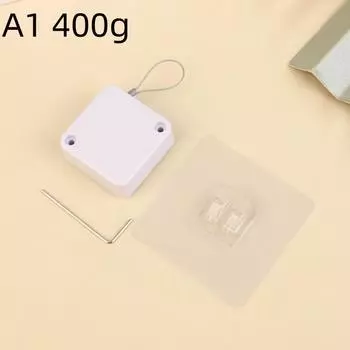 Automatic Sensor Door Closer Punch-Free Adjustable Surface Door Stopper Bracket For Home Improvement Automatically Closes Doors 400g белый