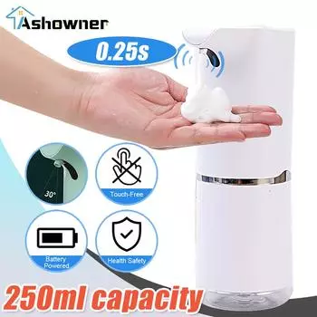 Автоматические дозаторы мыла Умная ручная машина Пена Умный спиртовой спрей Дезинфекция Дезинфицирующее средство для рук Машина Ванная комната Дом Эл White foam