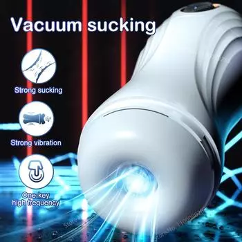 Automatic Sucking Male Vibration Blowjob Masturbation Machine Silicone Vagina Sex Toys Adult Goods for Men Masturbator Cup