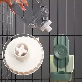 Automatic Waterer 29oz Food Feeder 27oz Water Dispenser Auto Feeders Gravity Feeding for Small Medium & Large Cats Dogs 1 оранжевый