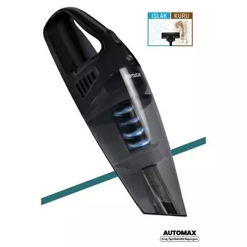 Automax Портативный ручной пылесос для влажной и сухой уборки с щеточной головкой