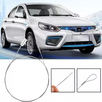 Automobile Drainage Dredging Scrub Brush Long Flexible Tool Tube Refrigerator Cleaning Water Dredging Scrub Coil Brush Wate P4f3