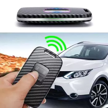 Automobile Key Fob Portable Carbon Fiber Grain Case Shell Accessories