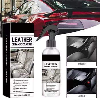 Automobile Leather Ceramic Coating Spray Leather Renovation Brightening Maintenance Decontamination Spray Cleaning Polishin Y1N4