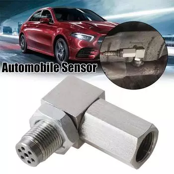 Automobile Oxygen Sensor Car Modification Joint Adapter Universal Converter Filter Steel Spacer Engine 90 Degree Extender C G7S3