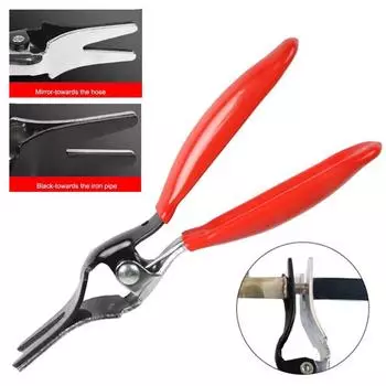 Automobile Universal Angled Fuel Vacuum Line Tube Hose Remover Separator Pliers Pipe Tools Removal Hand Repair Tool Red красный