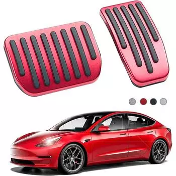 Automotive Accelerator Pedal Aluminum Alloy Anti Slip Automotive Pedal Or Brake Pedal Manual Accelerator Pedal серебряный