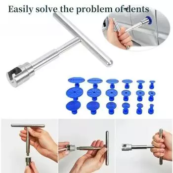Automotive Dent Repair Tool Sheet Metal Repair Tool Bump Repair Puller Manually Pull Rod синий