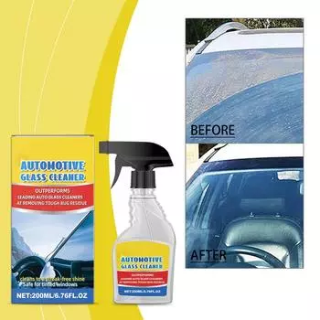 Automotive Glass Cleaner Auto Glass Cleaner 6.76fl.oz Tint Safe Window Cleaner For Car Waterproof Car Interior Glass Cleaner For United States